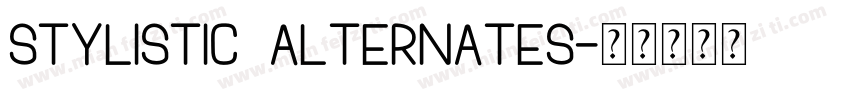 stylistic alternates字体转换